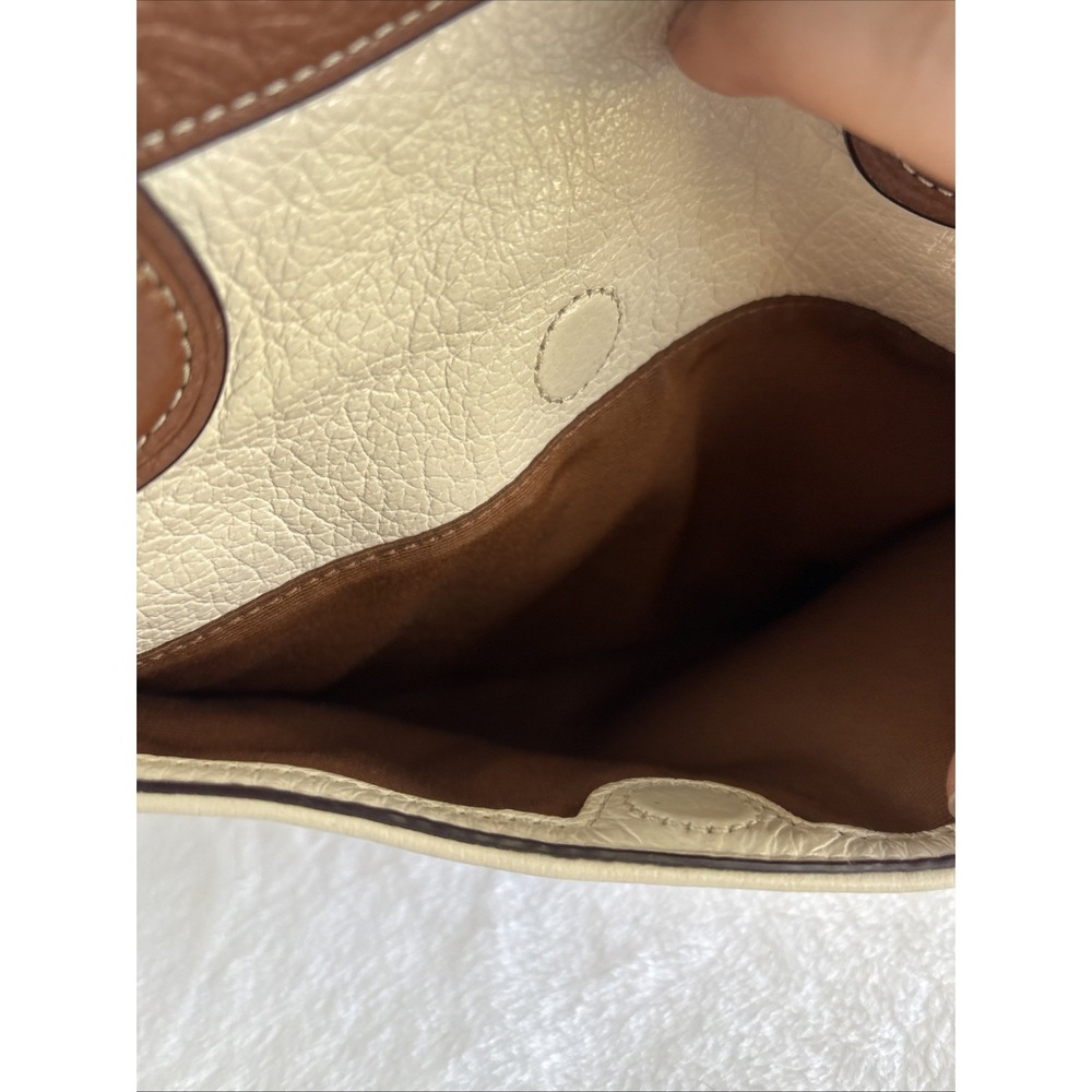 COACH Spectator Satchel Bag Cream Brown Leather Crossbody Top Handle F37679 - Picture 4 of 15
